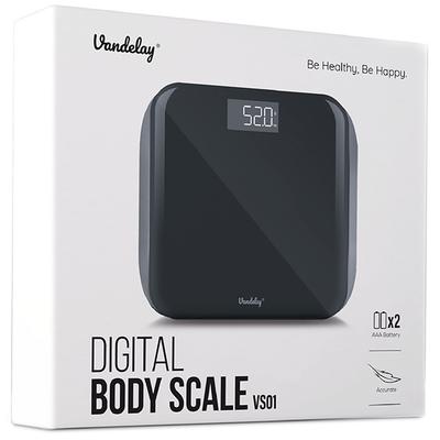 Vandelay Digital Weighing Scale - Black - Health Monitoring Devices