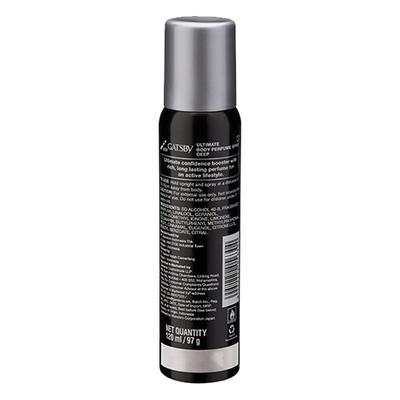 Gatsby Deep Ultimate Body Perfume Spray 120 ml - Men Deodorants/Roll-Ons
