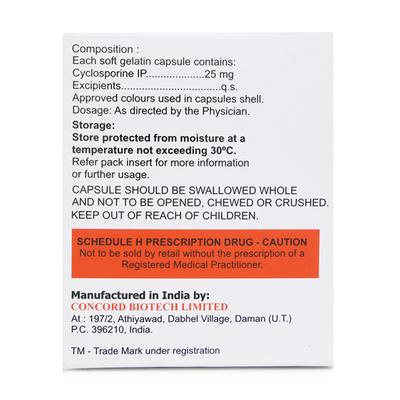 CONIMUNE ME 25mg Capsule 5's - Auto Immune Disease-Imm