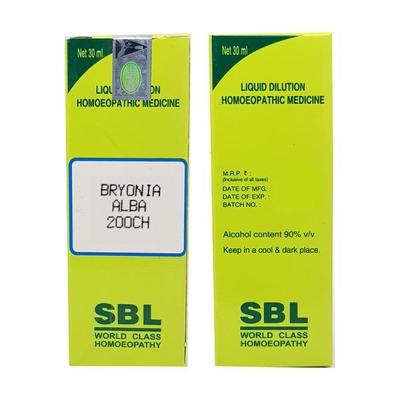 SBL Bryonia Alba 200 Liquid 30 ml - Dilutions