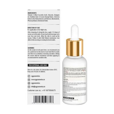 CGG Cosmetics Glow Boost Vitamin C Facial Serum 30 ml + Free Vitamin C Serum 10 ml - Face Serum
