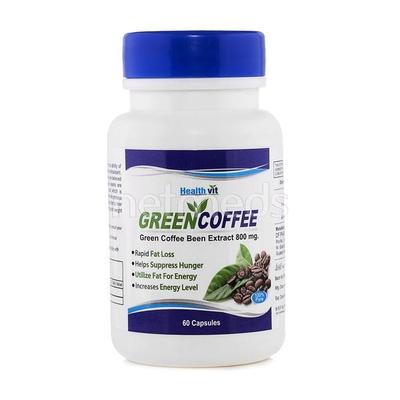 Healthvit Green Coffee Bean Extract 800 Mg Capsules 60'S - Green/Herbal Teas