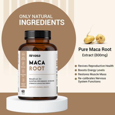 Nirvasa Maca Root Tablet (Pack of 5 x 60's) 1's - General Health