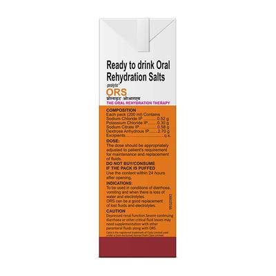 Prolyte ORS Liquid - Orange Flavour 200 ml - Oral Rehydration (Ors)