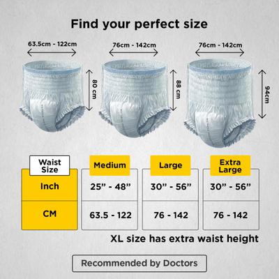 Friends Adult Dry Pants - Classic (XL) 10's - Adult Diapers & Pads
