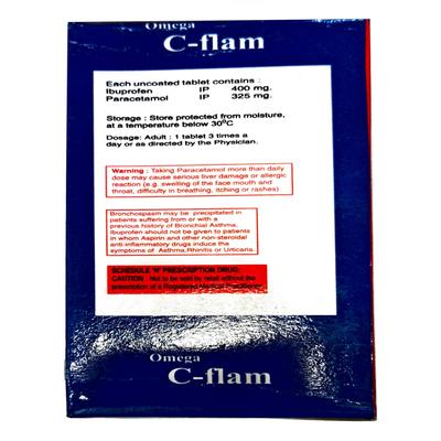 OMEGA C FLAM Tablet 20's - Pain relief-Nsa