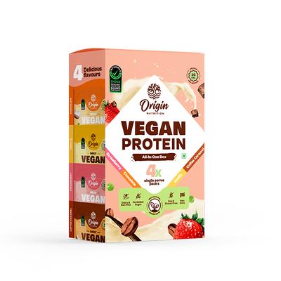 Origin Nutrition Vegan Protein Powder - Multi Flavour 180 gm - Whey Proteins