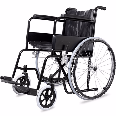 Entros Wheelchair - Black (EHS-875) - Walker & Walking Stick