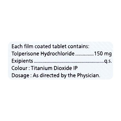TOLZEST 150mg Tablet 10's - Muscle Cramps/Spasticity-Mus