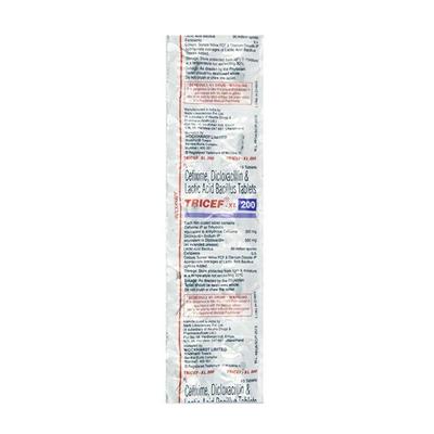 Tricef XL 200mg Tablet 10'S - Bacterial Infections-Cep