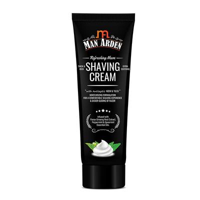 Man Arden Royal White Shaving Brush + Refreshing Neem Shaving Cream 200 gm - Shaving Brushes