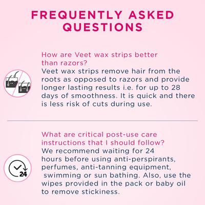 Veet Full Body Waxing Kit - Sensitive Skin Strips 20's - Shaving & Hair Removal