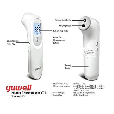 Yuwell Infrared Thermometer (YT-1) - Thermometer & Oximeter