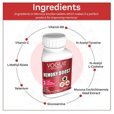 Vogue Wellness Memory Boost Tablet 60's - Vital Health