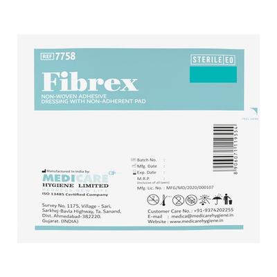Medica Fibrex Non Woven Adhesive Dressing With Non Adherent Pad 10 cm x 20 cm 1's - Bandages & Dressings