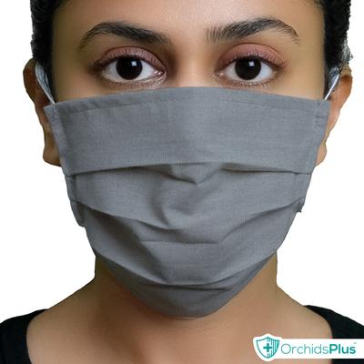OrchidsPlus Pro Face Mask - Grey (Pack of 5) - Face Mask