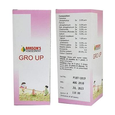 Bakson's Gro Up Drops 30 ml - Homeopathic Drops
