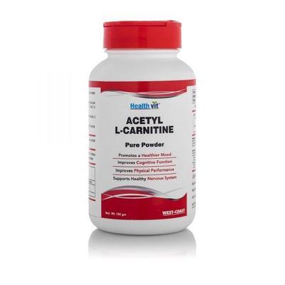 HealthVit Acetyl L-Carnitine Pure Powder 100 gm - Amino Acids