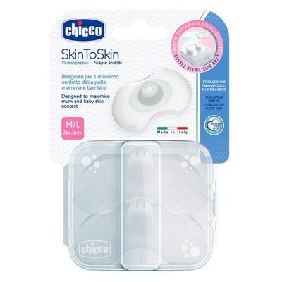 Chicco New Nipple Shields Silicone (M - L) - Breast Pads & Shields