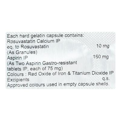 ROSYCAP ASP 10/150 Tablet 15's (N) - High Cholesterol-Dys