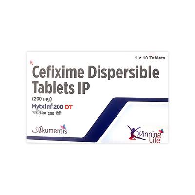 MYTXIM 200 DT Dispersible Tablet 10's - Bacterial Infections-Cep