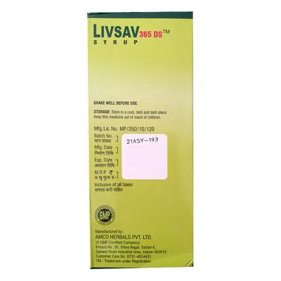 Livsav 365 DS Syrup 200 ml - Speciality Medicines