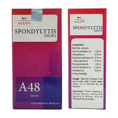 Allen A48 Spondylytis Care Drops 30 ml - Homeopathic Drops