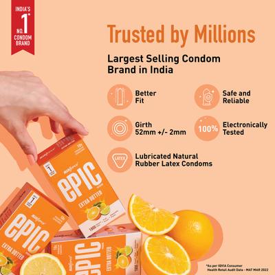 Manforce Epic Passion Extra Dotted Condoms - Fruit Punch 10's - Plain/Flavoured Condoms