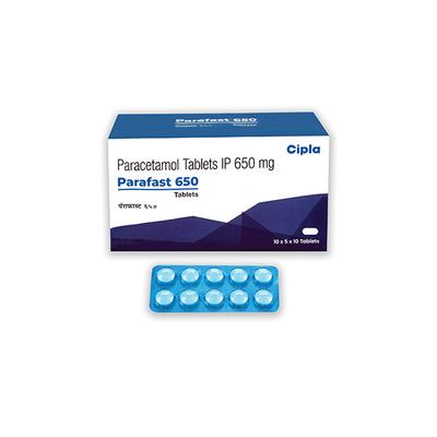 PARAFAST 650 Tablet 10's - Fever-Ana