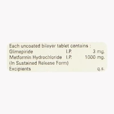 ENDOGLIM M3 500 Tablet 10's - Diabetes-Ant