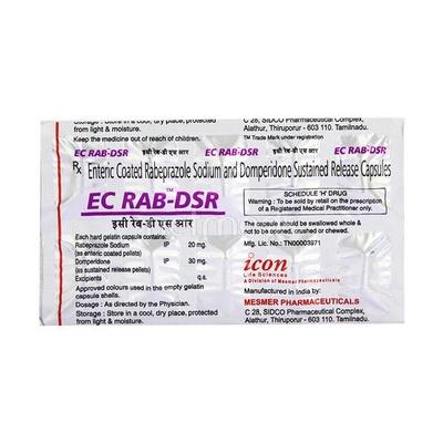EC Rab DSR Capsule 10'S - Ulcer/Reflux/Flatulence-Aaa