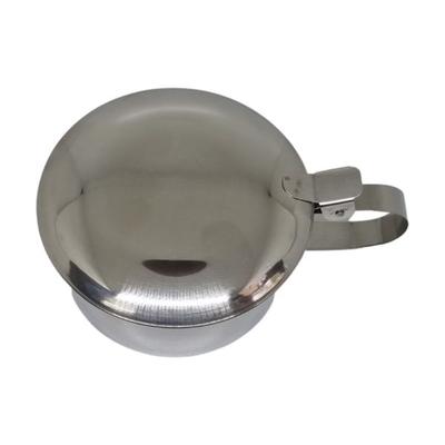 Sahyog Wellness Stainless Steel Slovia Spitting Mug with Lid Sputum Pot with Cover - White (100 ml) 1's - Surgical Instruments