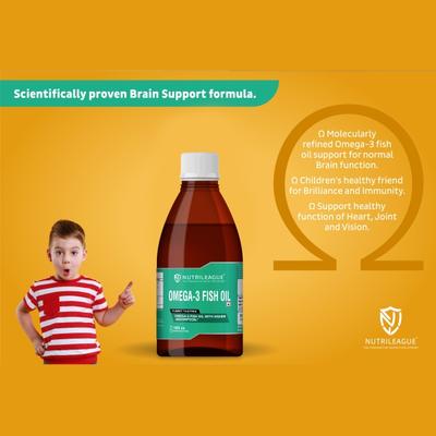 Nutrileague Omega-3 Fish Oil Syrup 150 ml - Multi-Vitamins