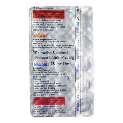 PAXONIL 25 Tablet 15's - Depression-Ant