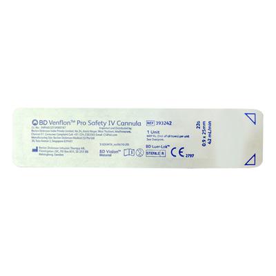 BD Venflon Pro Safety IV Cannula (393242) (22G) 1's - Surgical Instruments