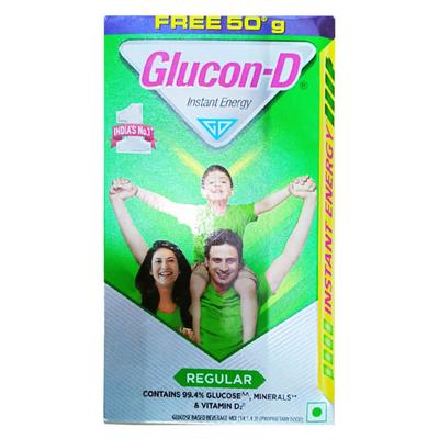 Glucon-D Instant Energy Powder - Regular (Refill) (450 gm + Free 50 gm) - Energy Drinks