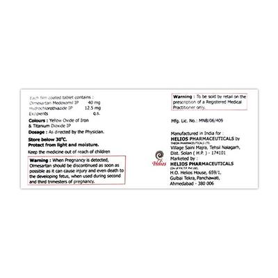 OLMESMART 40 H Tablet 10's - Hypertension-Ang