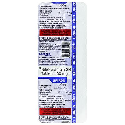 Uriron 100mg Tablet 10'S - Bacterial Infections-OAB