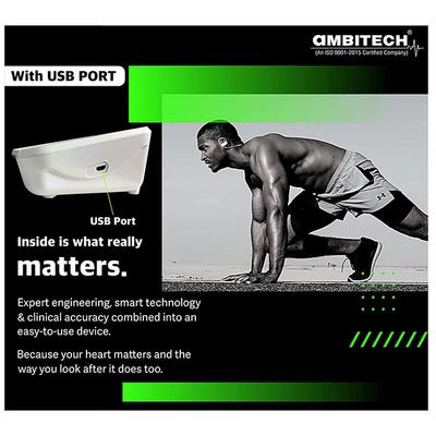 Ambitech Digital Automatic Blood Pressure Monitor With USB Port - Blood Pressure Monitor Device