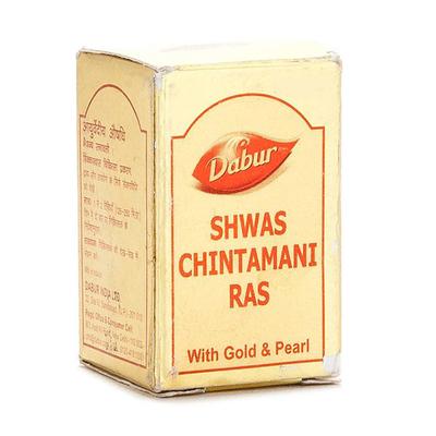 Dabur Shwas Chintamani Ras With Gold & Pearl Tablet 30's - Speciality Medicines