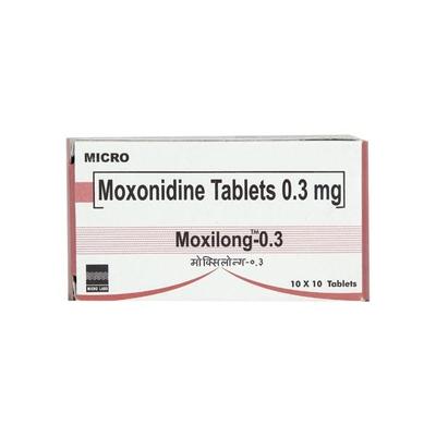 Moxilong 0.3mg Tablet 10'S - Hypertension-Cen