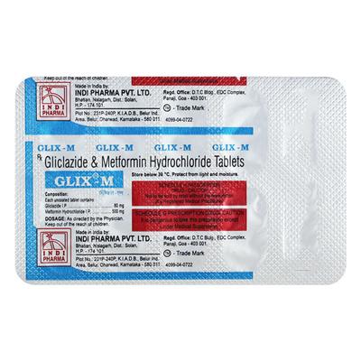 Glix M Tablet 10'S - Diabetes-Ant