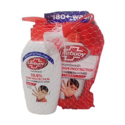 Lifebuoy Total 10+ Germ Protection Hand Wash with Free Refill Pack 190 ml - Hand Sanitizer