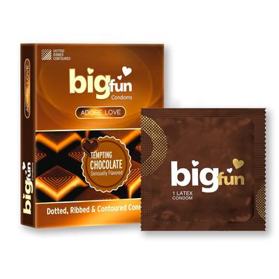 Bigfun Condoms - Tempting Chocolate 3's - Plain/Flavoured Condoms