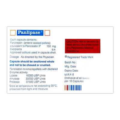 Panlipase Capsule 10'S - Digestion-Dig