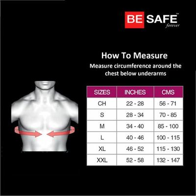 Be Safe Forever Clavicle Brace Support for Posture Correction - Black (M) - Abdomen/Neck/Arm/Elbow Supports