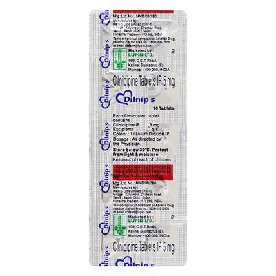 Dilnip 5mg Tablet 10'S - Hypertension-Cal