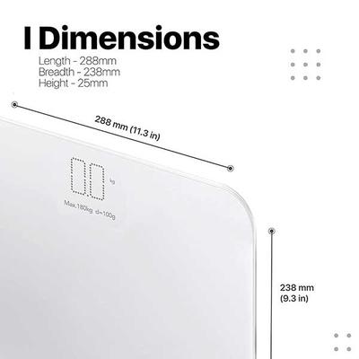 Vandelay Digital Body Scale - White - Health Monitoring Devices