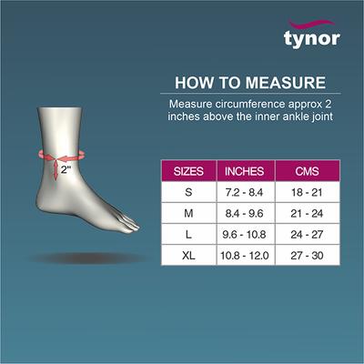 Tynor Ankle Binder Medium D01 1's - Knee/Ankle/Leg/Foot Supports