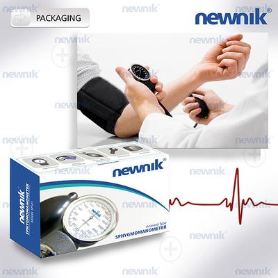 Newnik Aneroid Type Sphygmomanometer with Free Stethoscope (SP501) - Blood Pressure Monitor Device